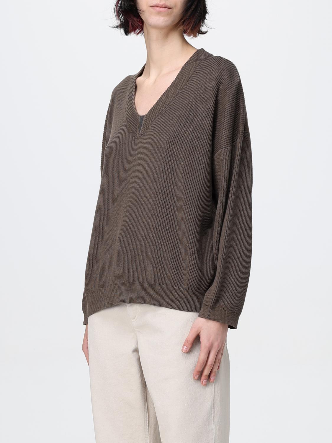 BRUNELLO CUCINELLI PULL: Pull femme Brunello Cucinelli, Cacao - Img 4