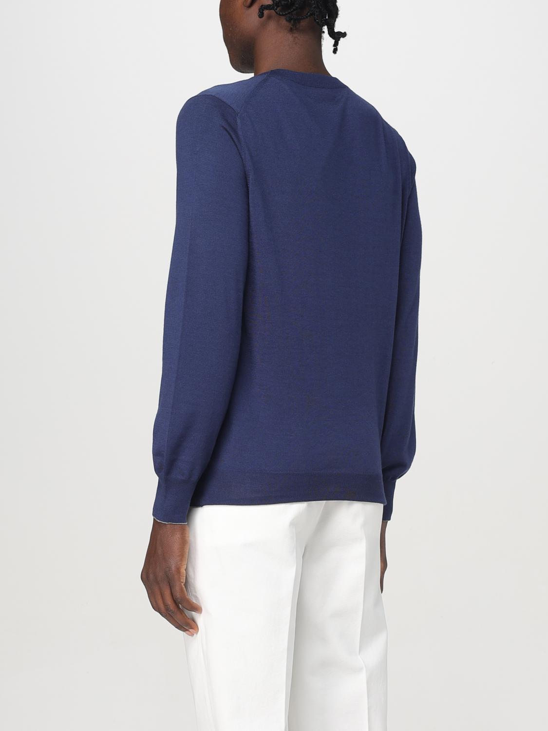 BRUNELLO CUCINELLI SWEATER: Sweater men Brunello Cucinelli, Blue - Img 3