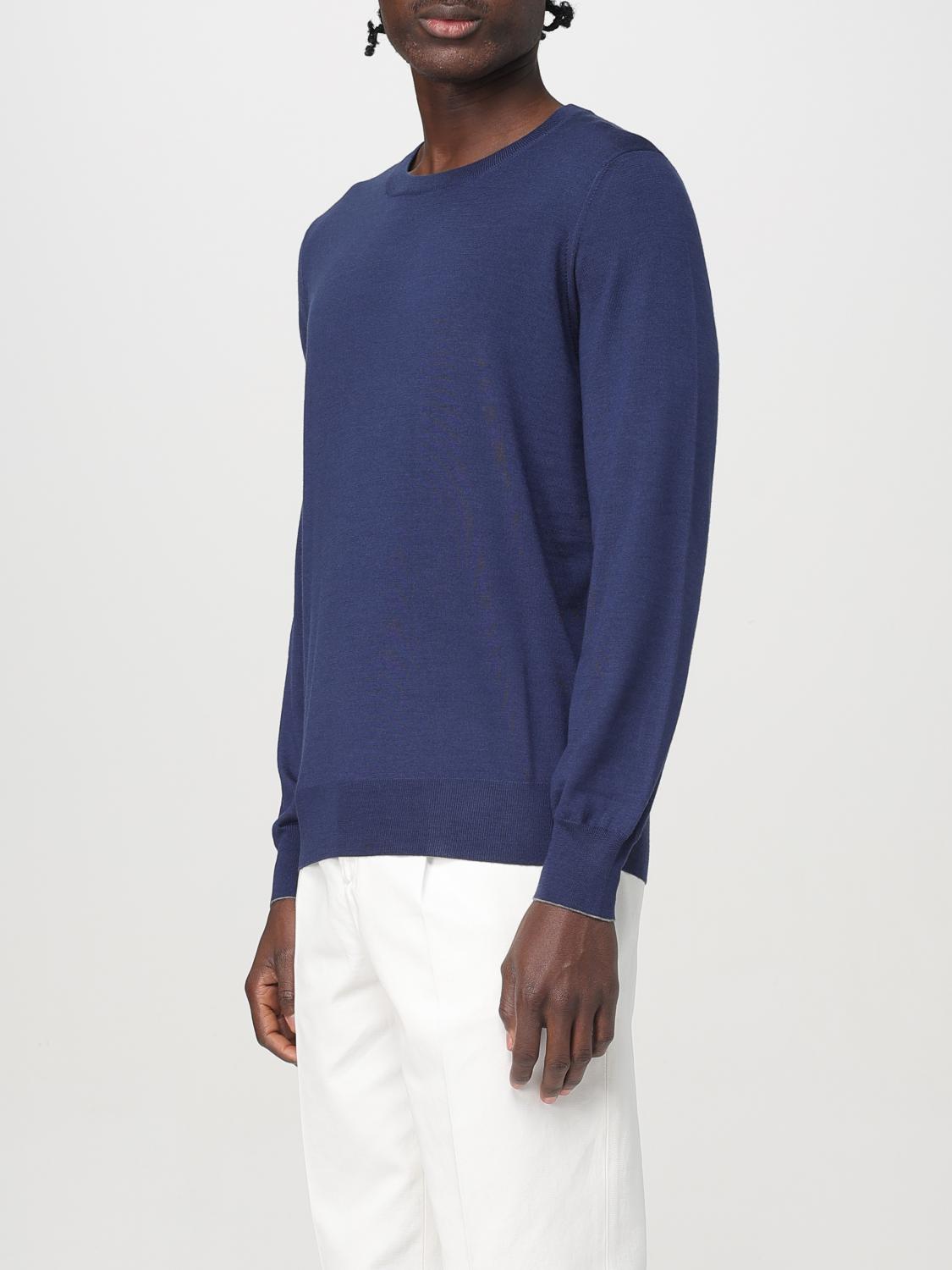 BRUNELLO CUCINELLI SWEATER: Sweater men Brunello Cucinelli, Blue - Img 4