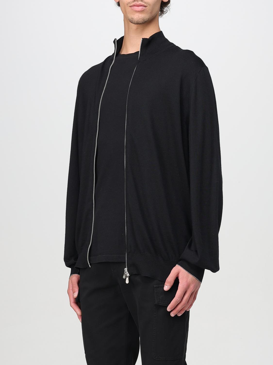 BRUNELLO CUCINELLI STRICKJACKE: Woll-Cardigan mit Reißverschluss Brunello Cucinelli, Schwarz - Img 4