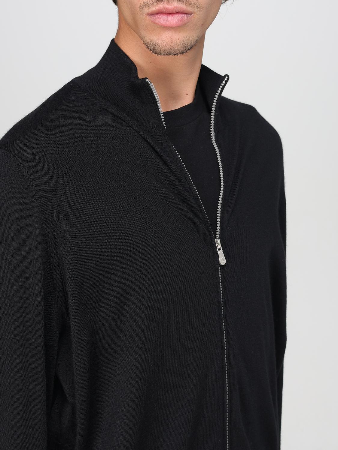 BRUNELLO CUCINELLI STRICKJACKE: Woll-Cardigan mit Reißverschluss Brunello Cucinelli, Schwarz - Img 5