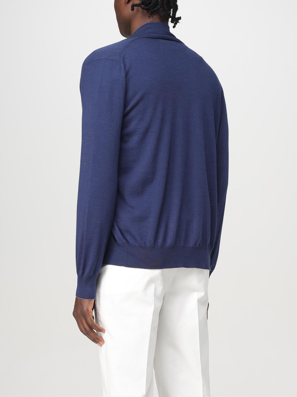 BRUNELLO CUCINELLI CARDIGAN: Cardigan con zip Brunello Cucinelli in lana, Blue - Img 3