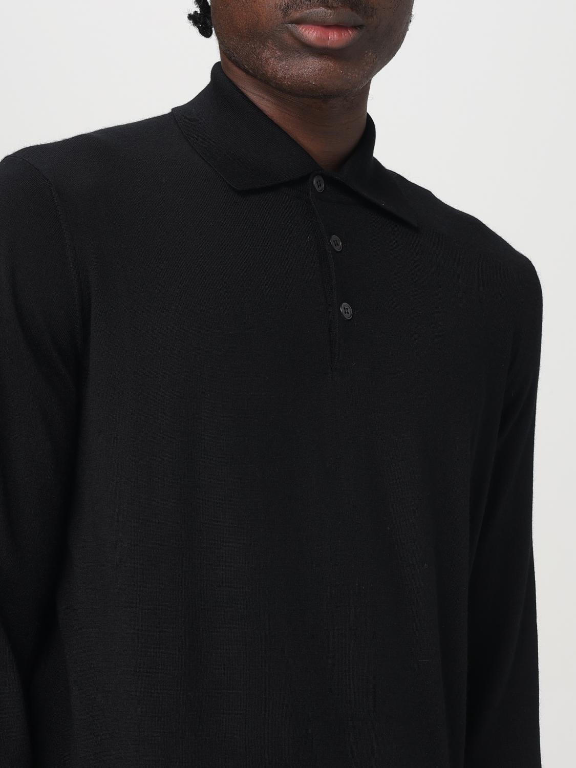 BRUNELLO CUCINELLI POLO: Polo homme Brunello Cucinelli, Noir - Img 5