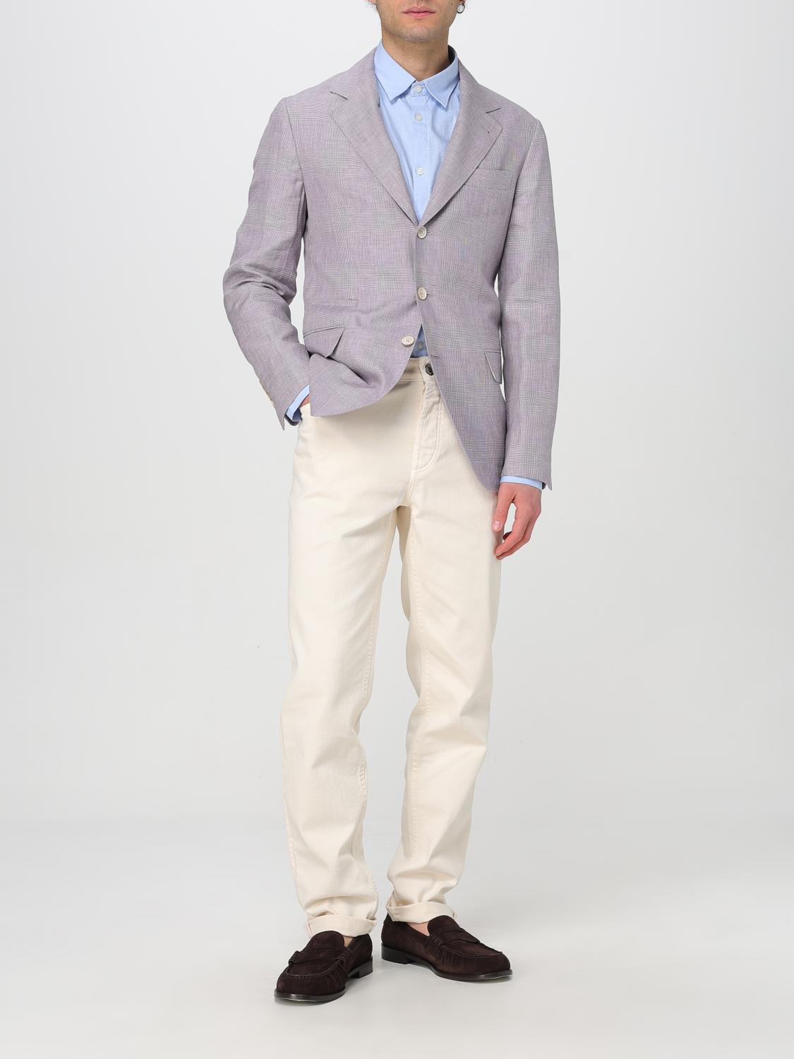 BRUNELLO CUCINELLI 청바지: Brunello Cucinelli 코튼 데님 진, 베이지 - Img 2