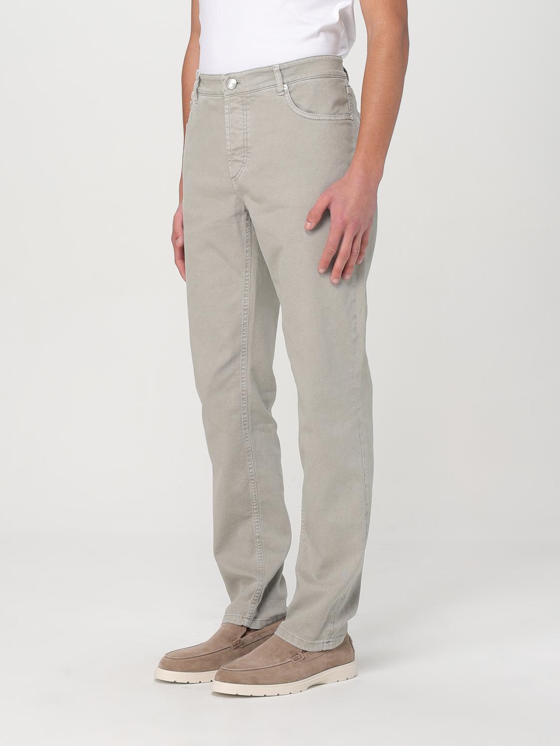 BRUNELLO CUCINELLI PANTS: Pants men Brunello Cucinelli, Ice - Img 4