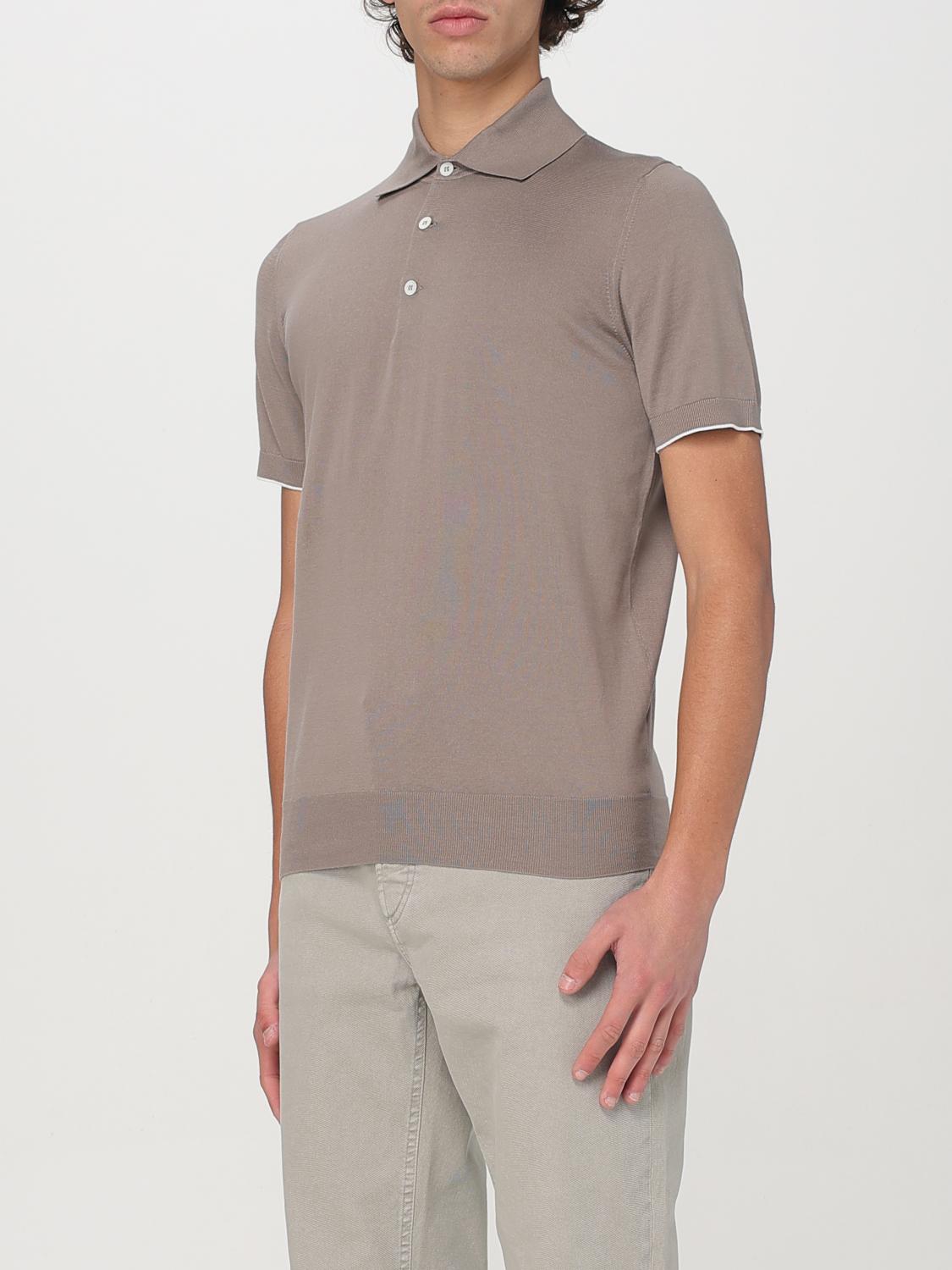 BRUNELLO CUCINELLI POLO SHIRT: Polo shirt men Brunello Cucinelli, Grey - Img 4