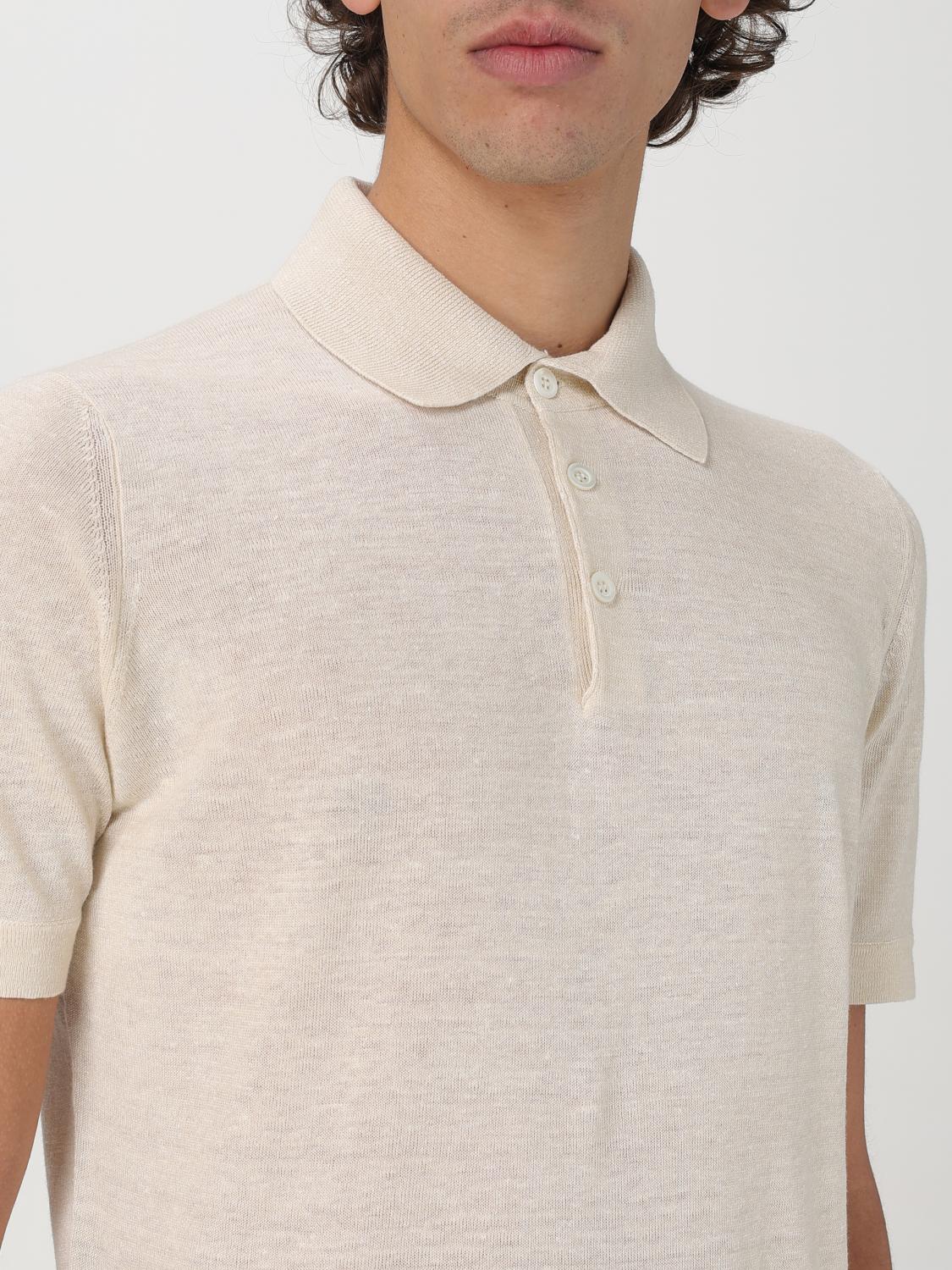 BRUNELLO CUCINELLI POLO SHIRT: Polo shirt men Brunello Cucinelli, Ivory - Img 5