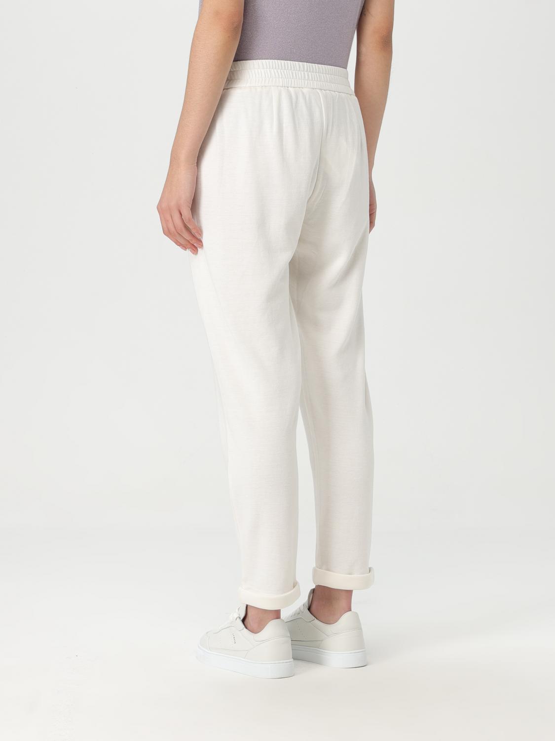 BRUNELLO CUCINELLI PANTS: Pants woman Brunello Cucinelli, Natural - Img 3