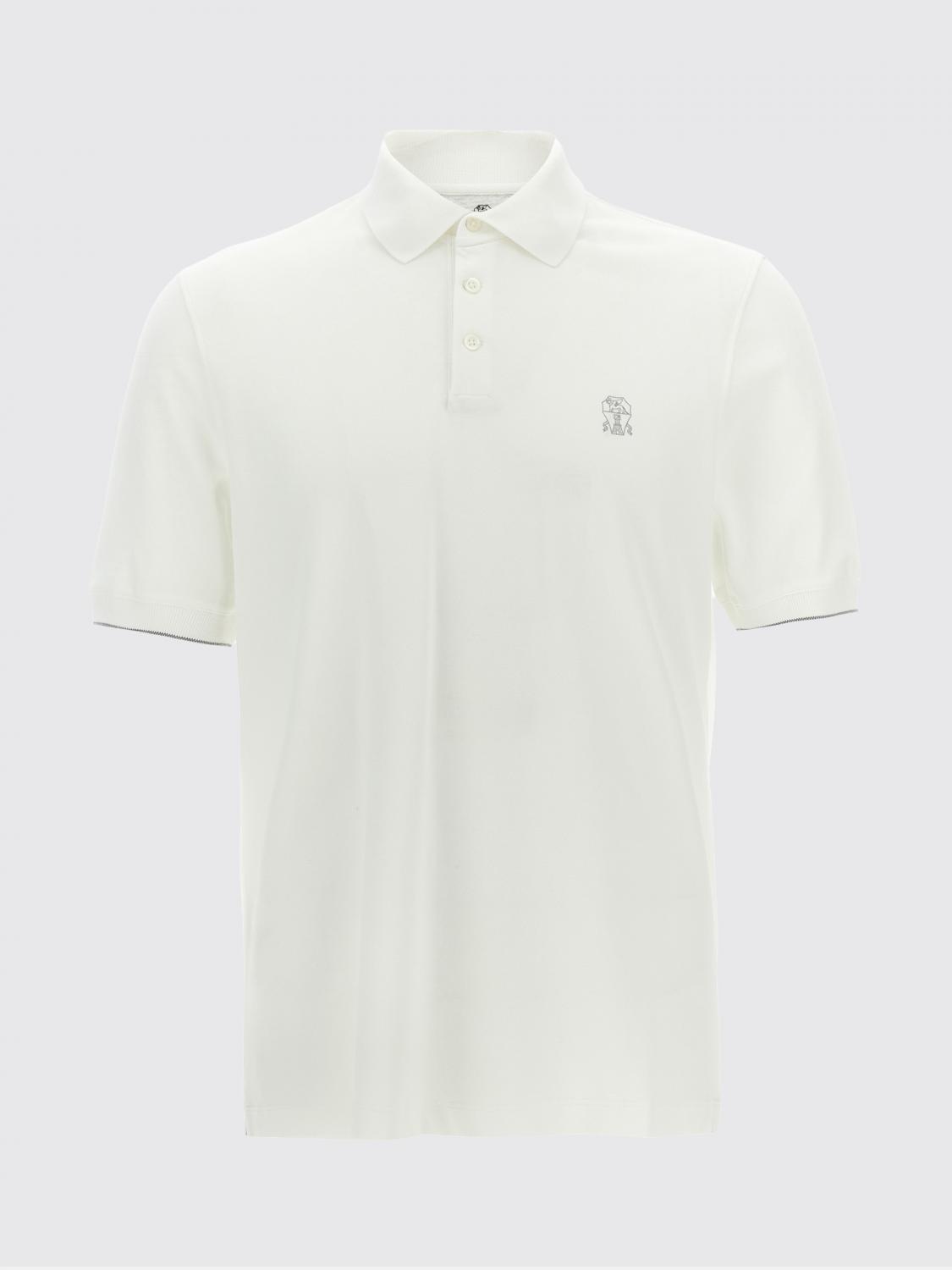 BRUNELLO CUCINELLI POLO: Polo hombre Brunello Cucinelli, Blanco 1 - Img 1