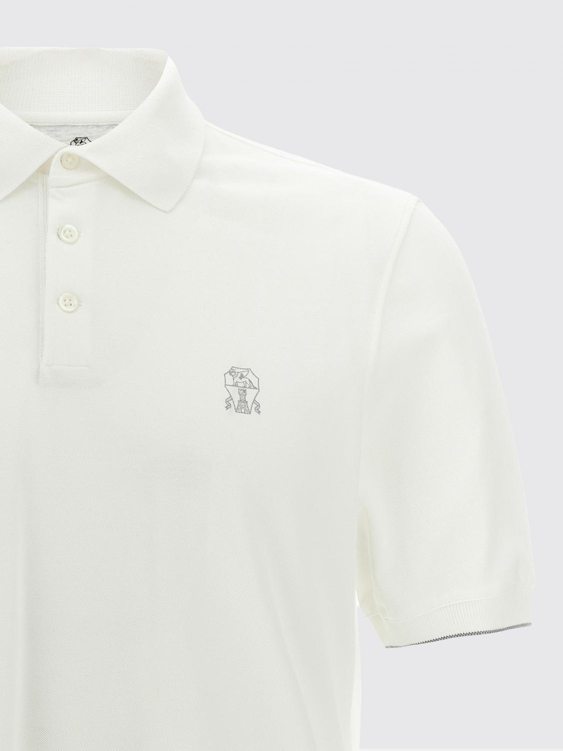 BRUNELLO CUCINELLI POLO: Polo hombre Brunello Cucinelli, Blanco 1 - Img 3