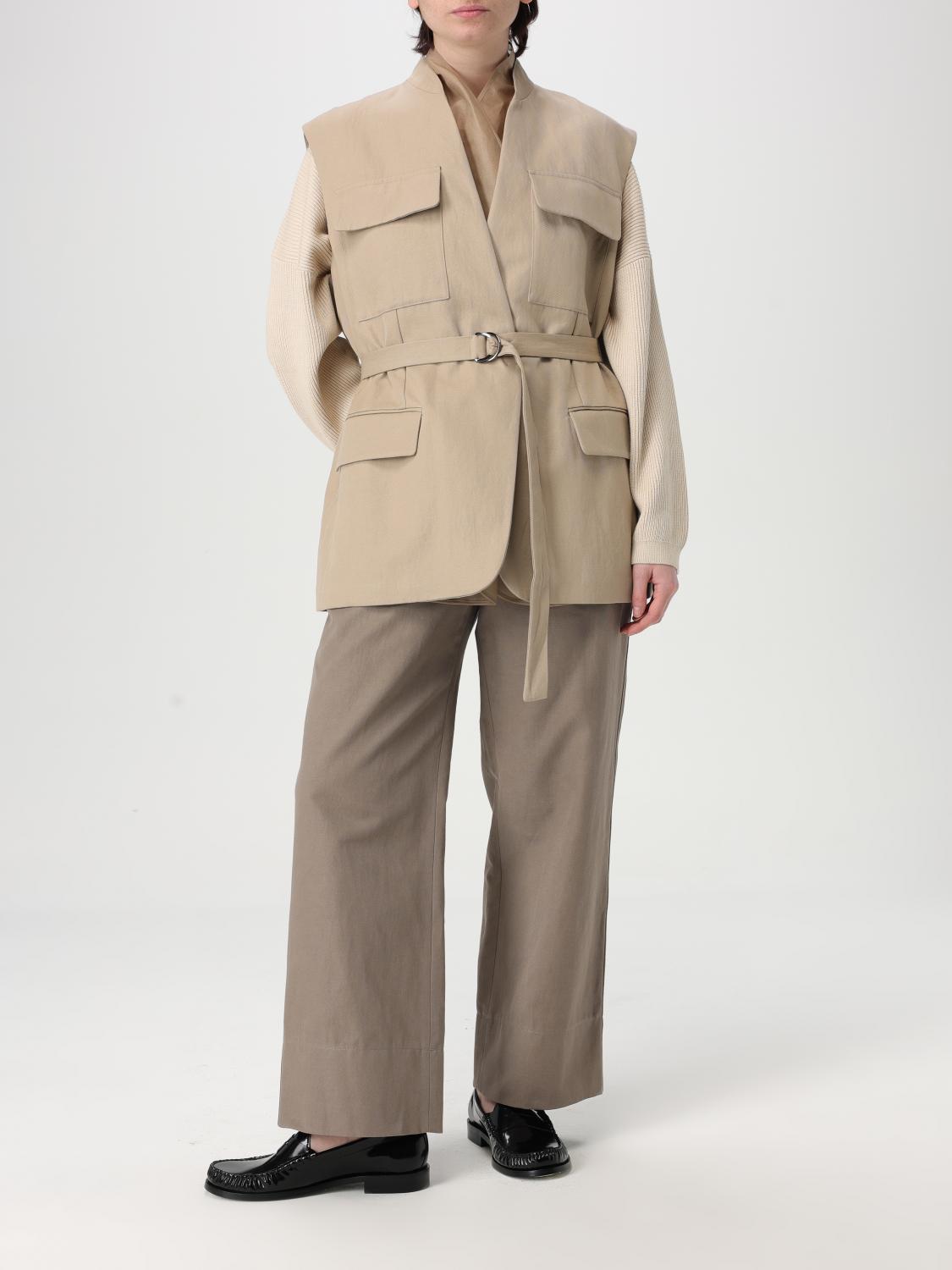 BRUNELLO CUCINELLI PANTS: Pants woman Brunello Cucinelli, Beige - Img 2