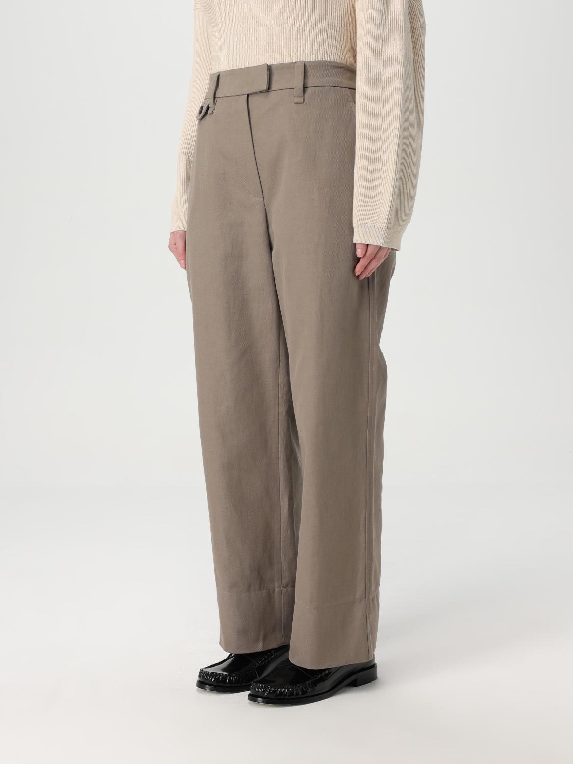 BRUNELLO CUCINELLI PANTS: Pants woman Brunello Cucinelli, Beige - Img 4