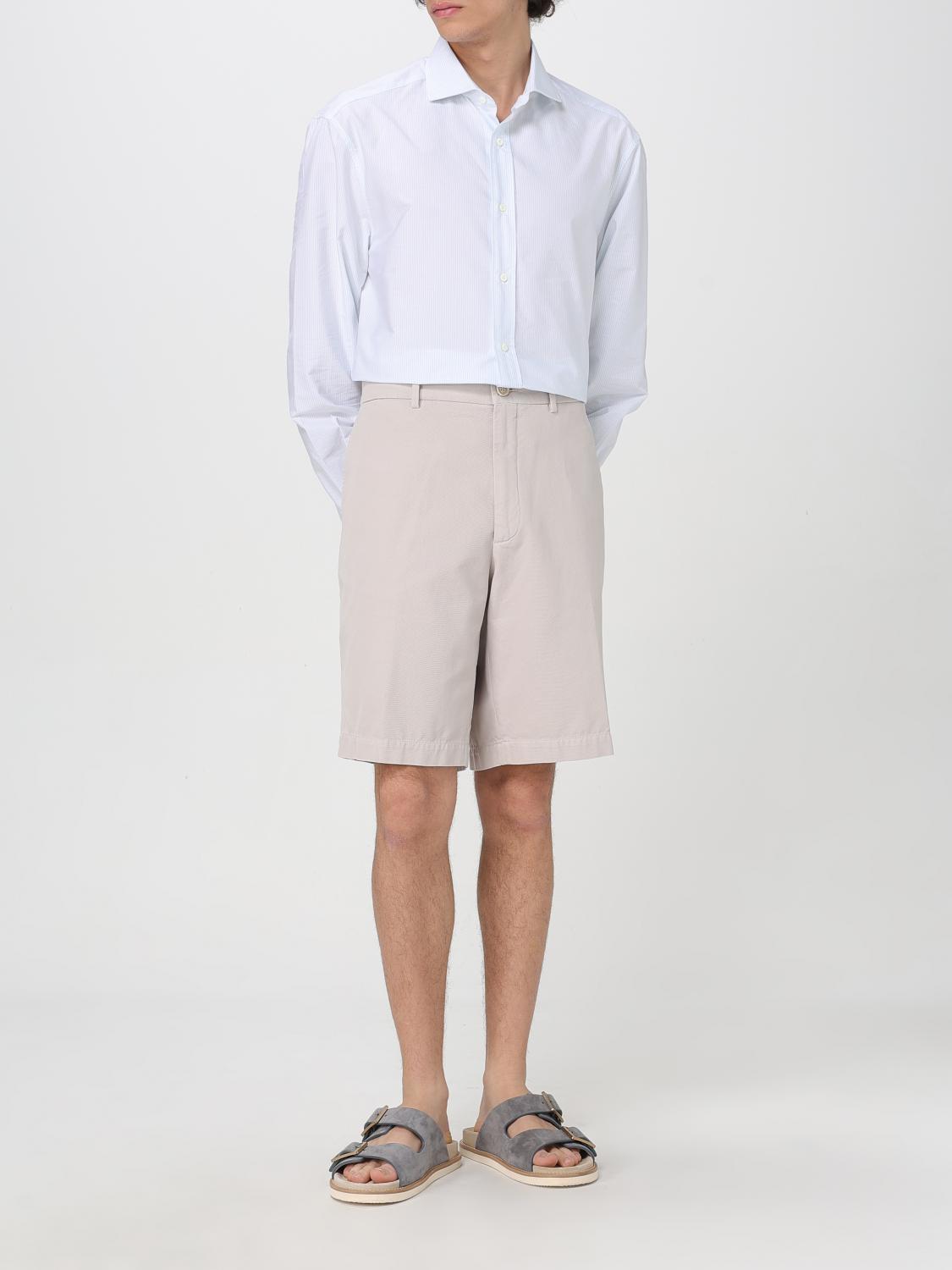BRUNELLO CUCINELLI CAMICIA: Camicia Brunello Cucinelli in cotone , Grigio 1 - Img 2