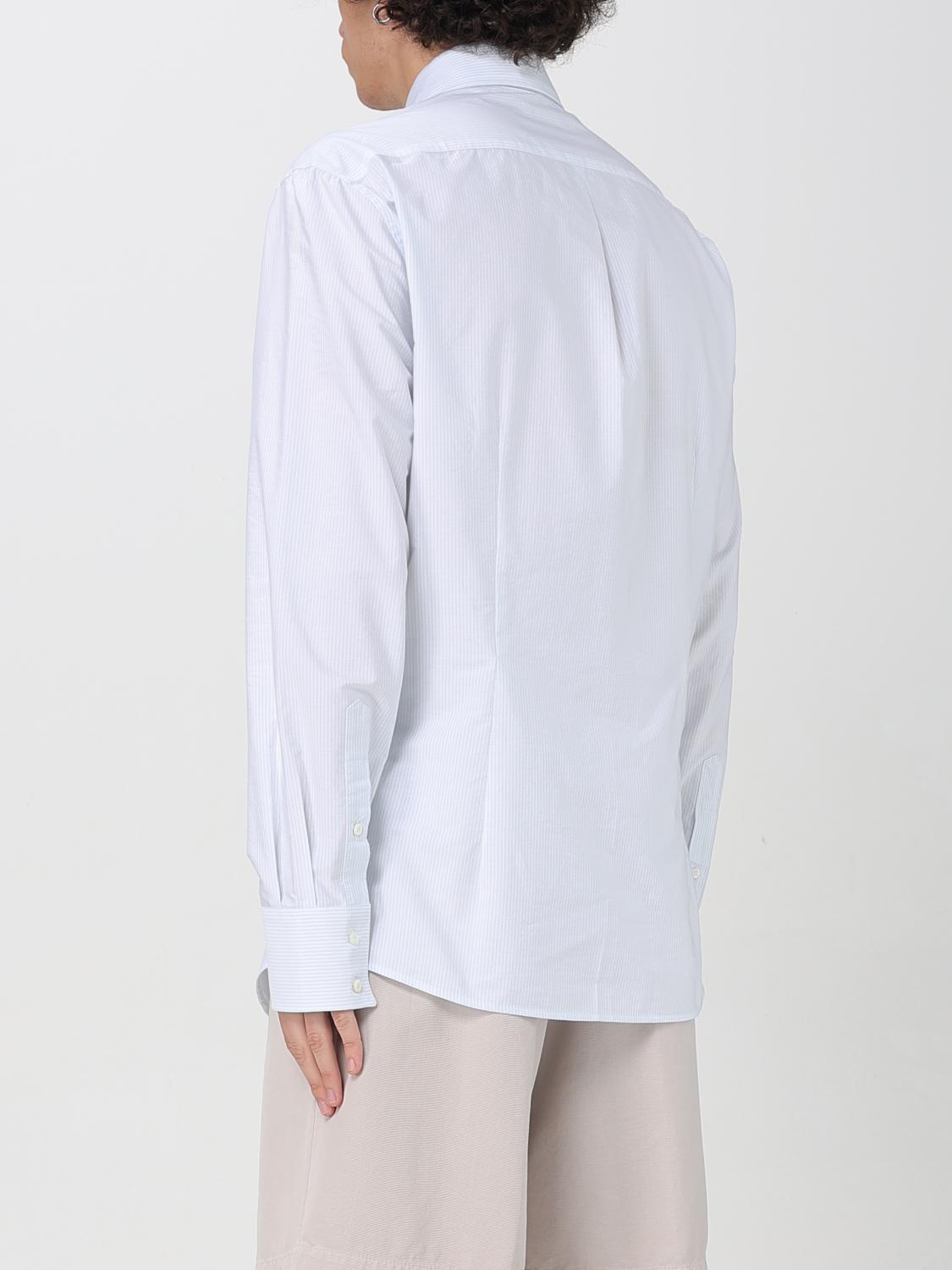 BRUNELLO CUCINELLI CAMICIA: Camicia Brunello Cucinelli in cotone , Grigio 1 - Img 3