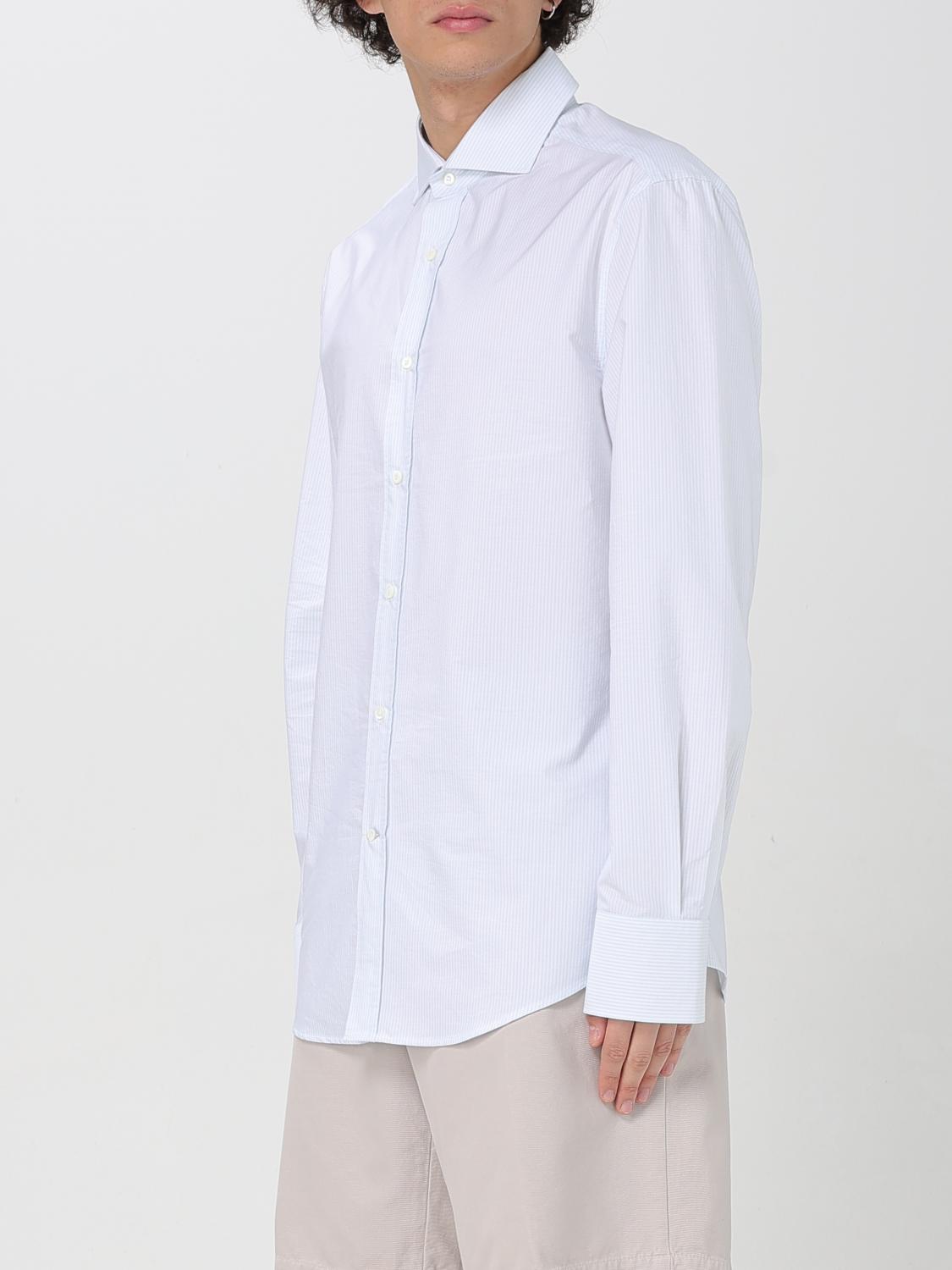 BRUNELLO CUCINELLI CAMICIA: Camicia Brunello Cucinelli in cotone , Grigio 1 - Img 4