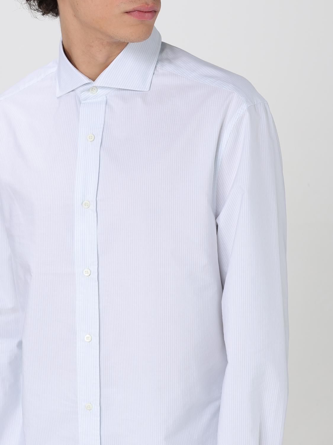 BRUNELLO CUCINELLI CAMICIA: Camicia Brunello Cucinelli in cotone , Grigio 1 - Img 5