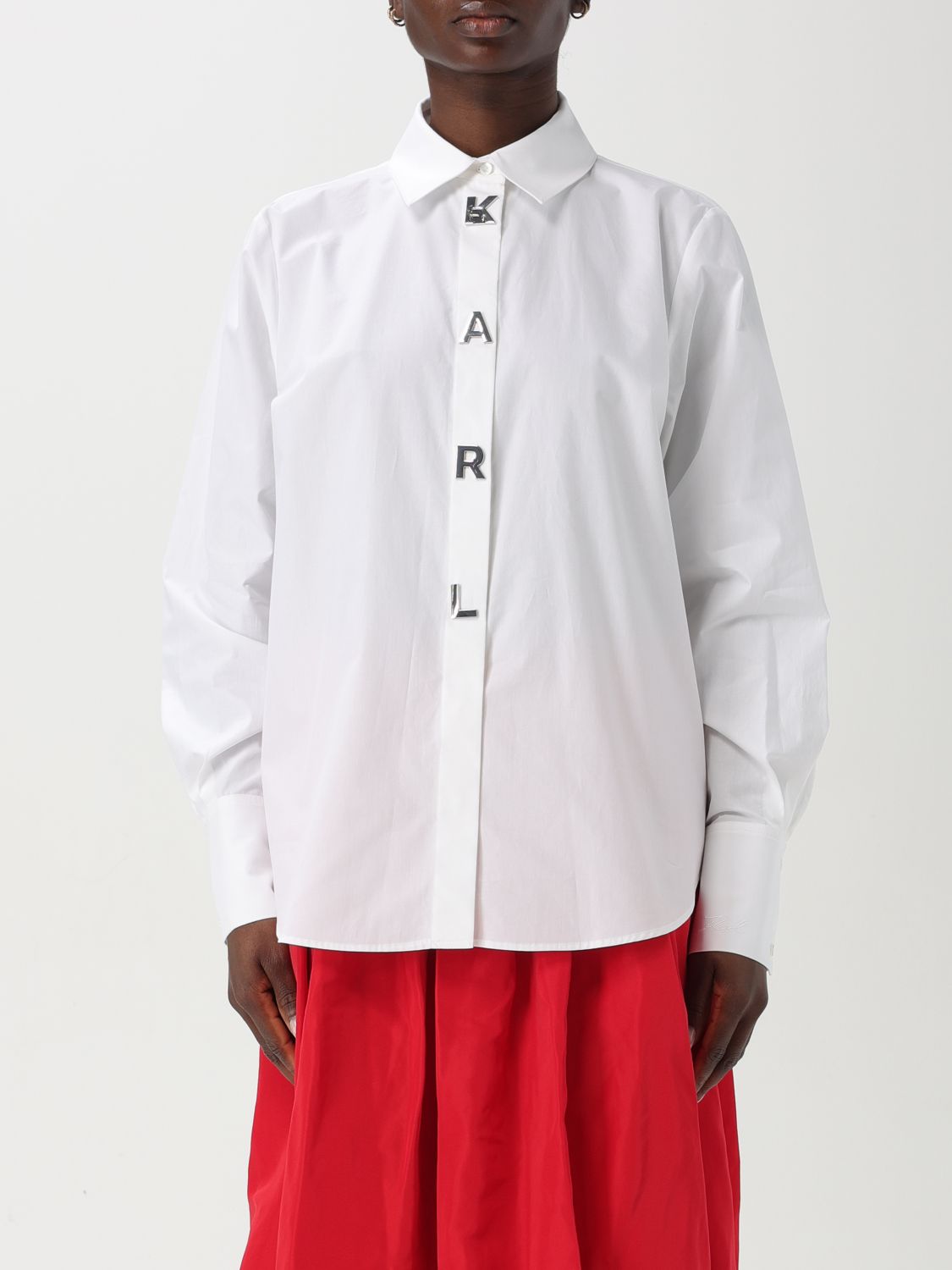 KARL LAGERFELD CAMICIA: Camicia donna Karl Lagerfeld, Bianco - Img 1