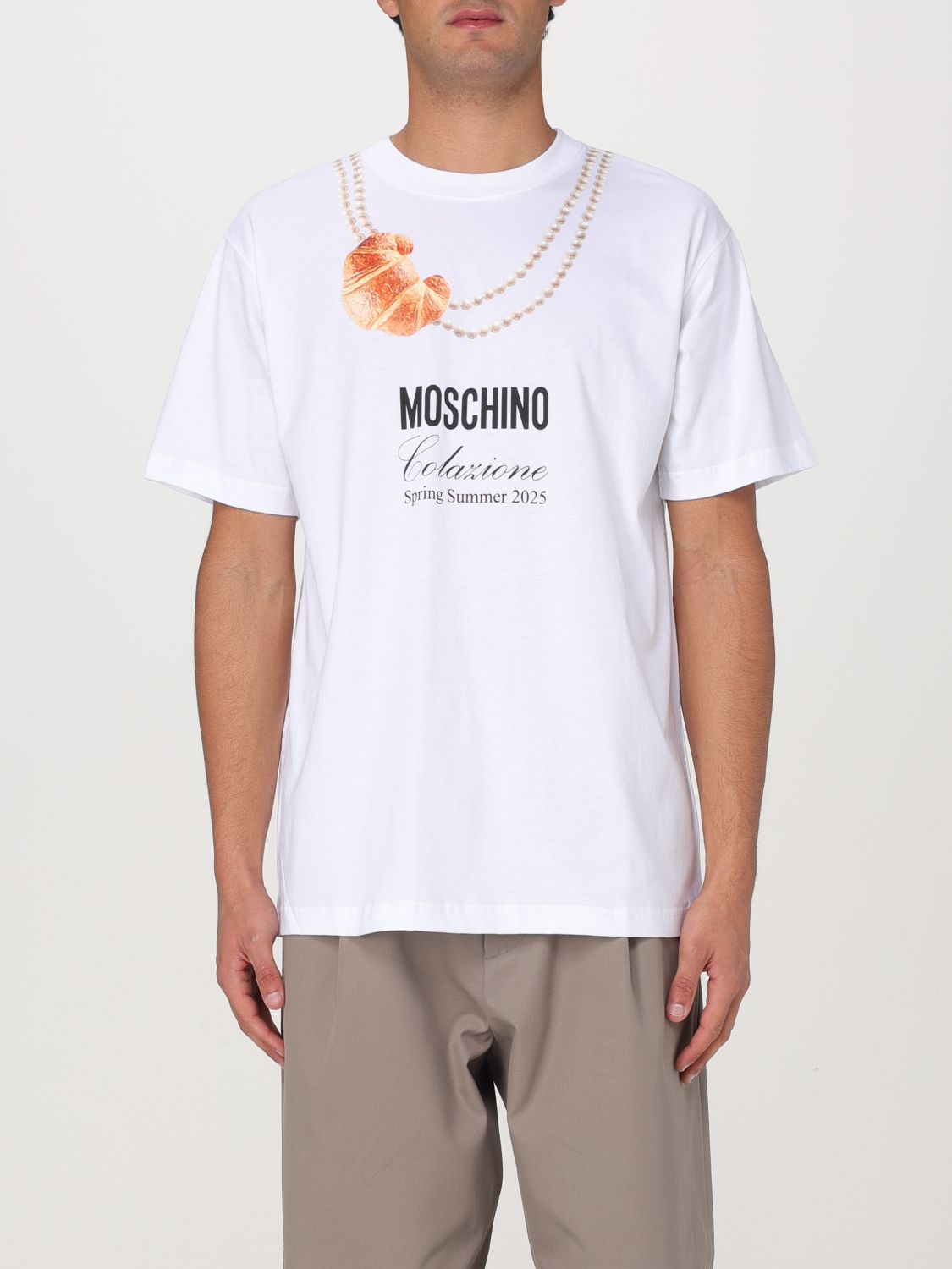 MOSCHINO COUTURE POLO SHIRT: Polo shirt men Moschino Couture, White - Img 1