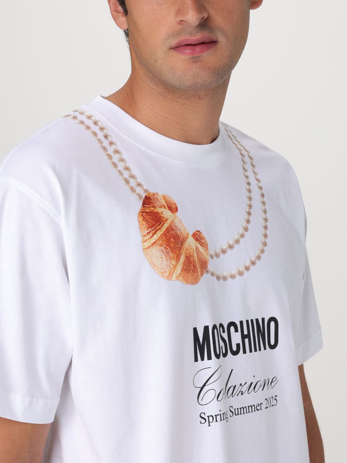 MOSCHINO COUTURE POLO SHIRT: Polo shirt men Moschino Couture, White - Img 5