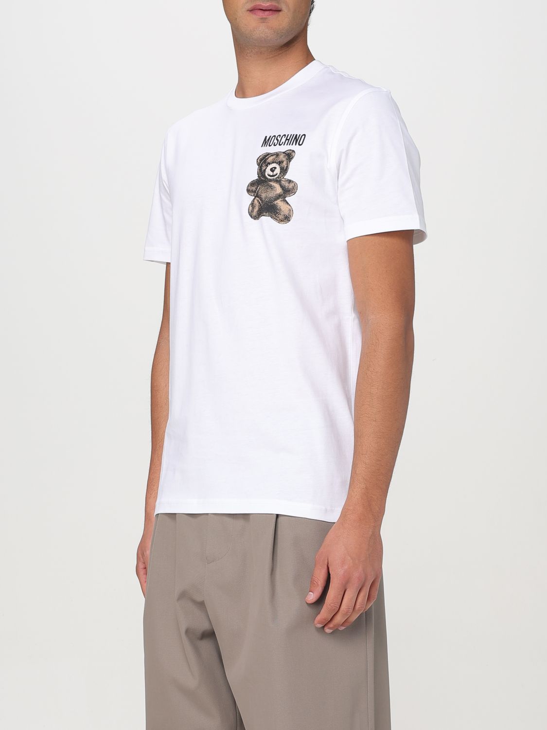 MOSCHINO COUTURE T-SHIRT: T-shirt men Moschino Couture, White - Img 4