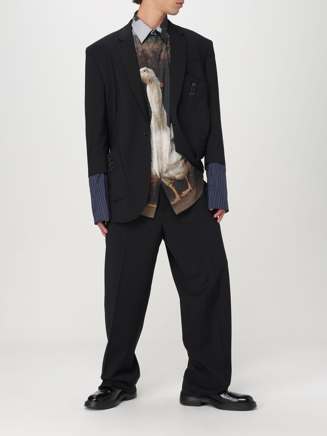 MOSCHINO COUTURE PANTS: Pants men Moschino Couture, Black - Img 2