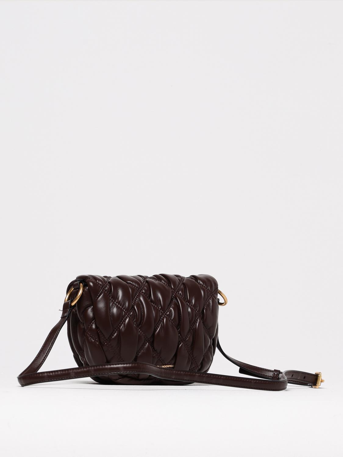 KARL LAGERFELD MINI BAG: Crossbody bags woman Karl Lagerfeld, Brown - Img 2