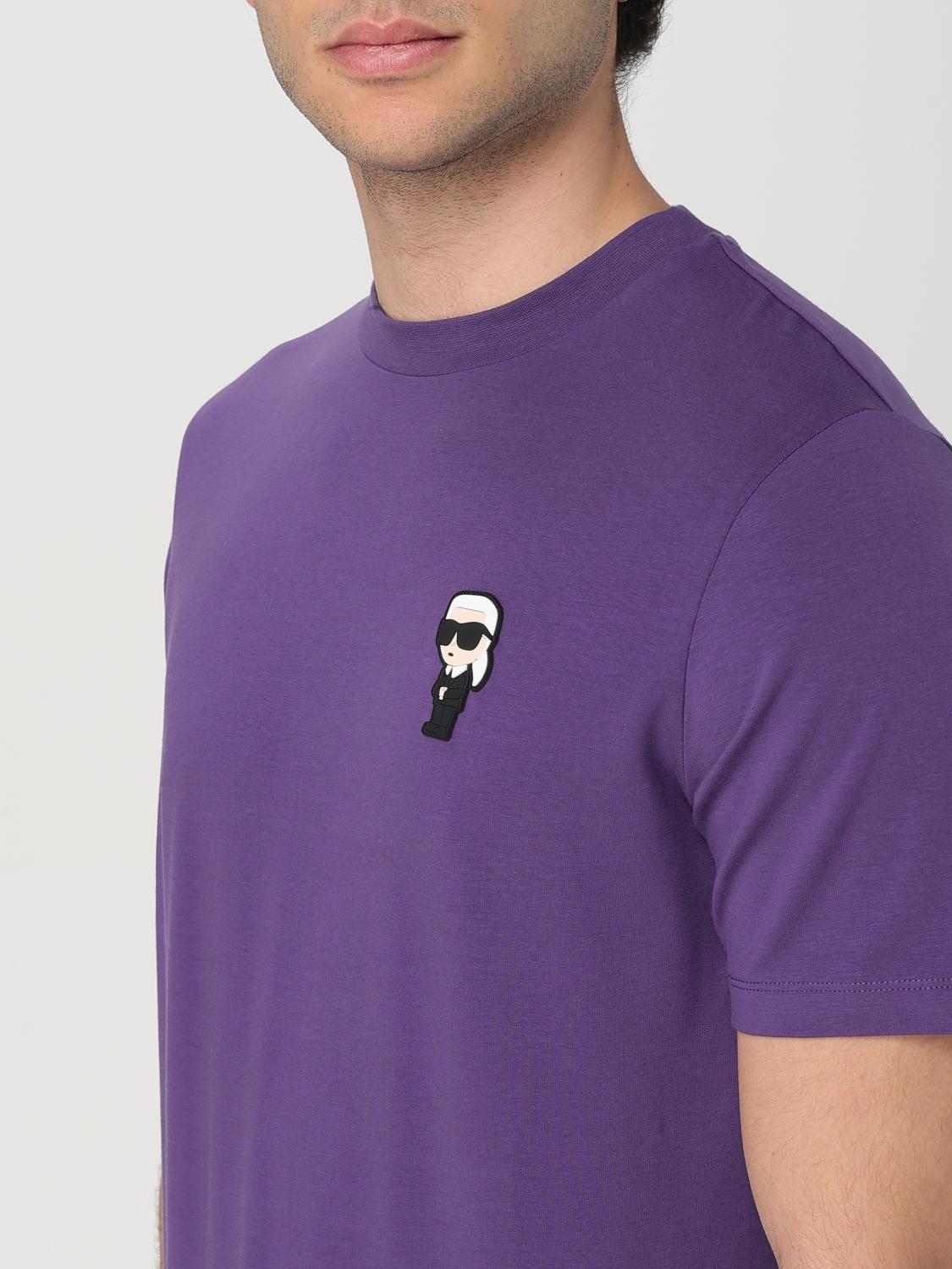 KARL LAGERFELD T-SHIRT: T-shirt herren Karl Lagerfeld, Violett - Img 3