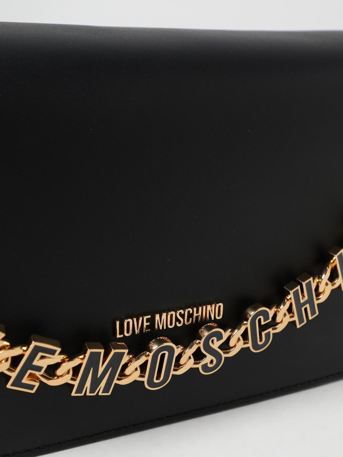 LOVE MOSCHINO UMHÄNGETASCHE: Handtasche damen Love Moschino, Schwarz - Img 3