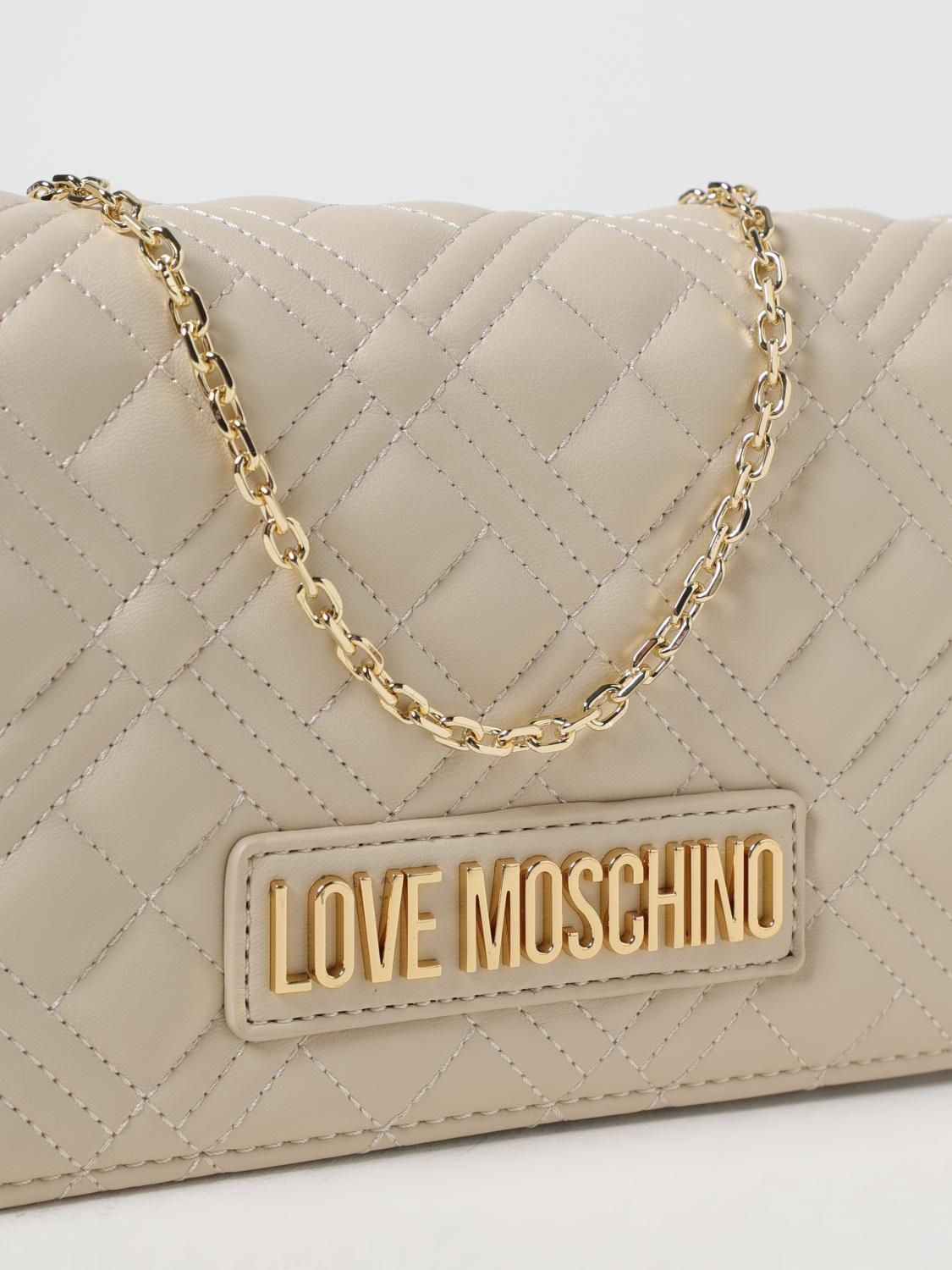 LOVE MOSCHINO MINI-TASCHE: Handtasche damen Love Moschino, Ivory - Img 3