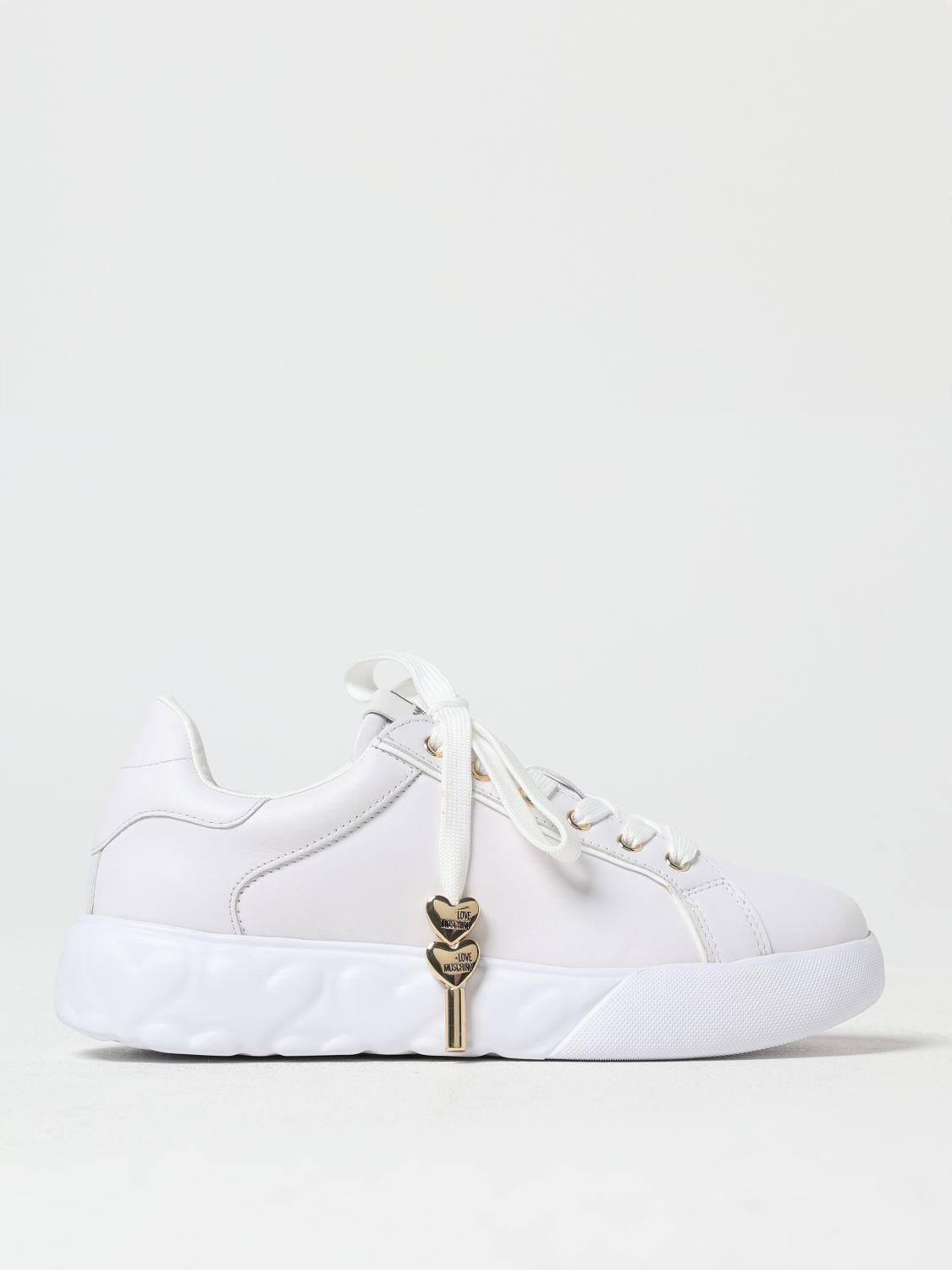 LOVE MOSCHINO SNEAKERS: Sneakers woman Love Moschino, White - Img 1