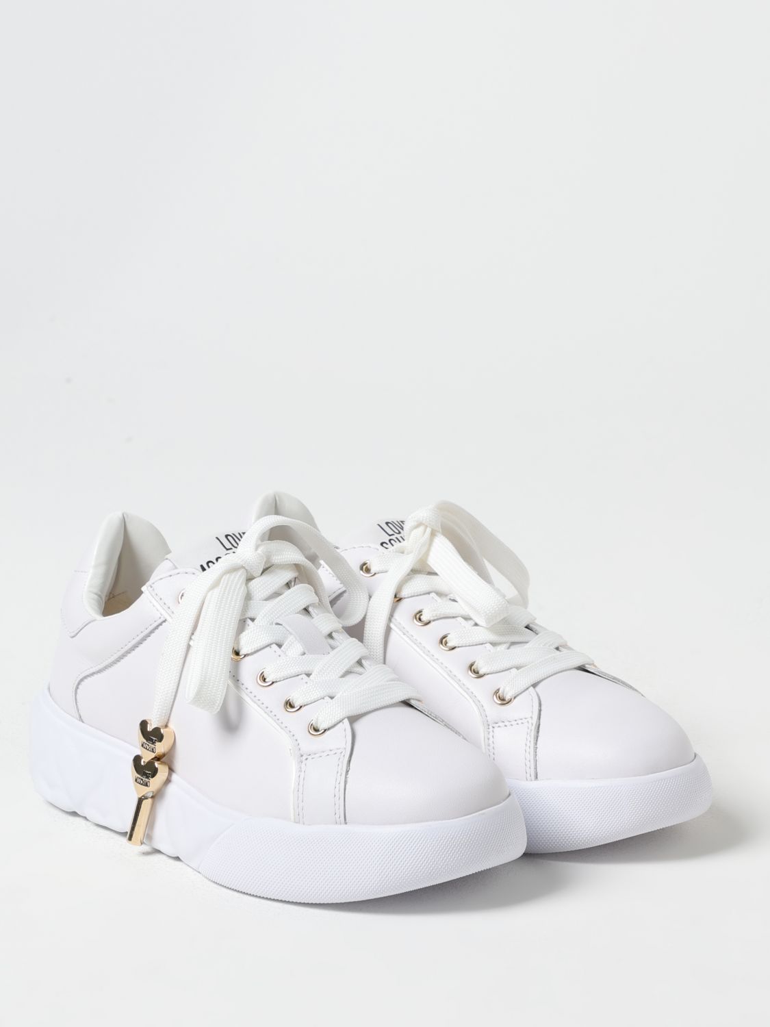 LOVE MOSCHINO ZAPATILLAS: Zapatillas mujer Love Moschino, Blanco - Img 2