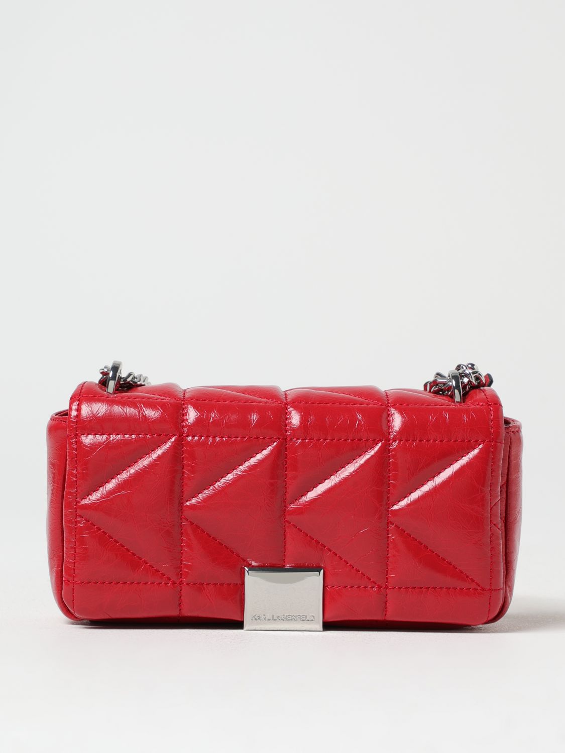 KARL LAGERFELD MINI BAG: Crossbody bags woman Karl Lagerfeld, Red - Img 1