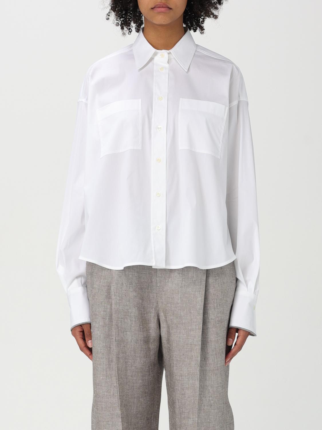 BRUNELLO CUCINELLI トップス: トップス レディース Brunello Cucinelli, ホワイト - Img 1