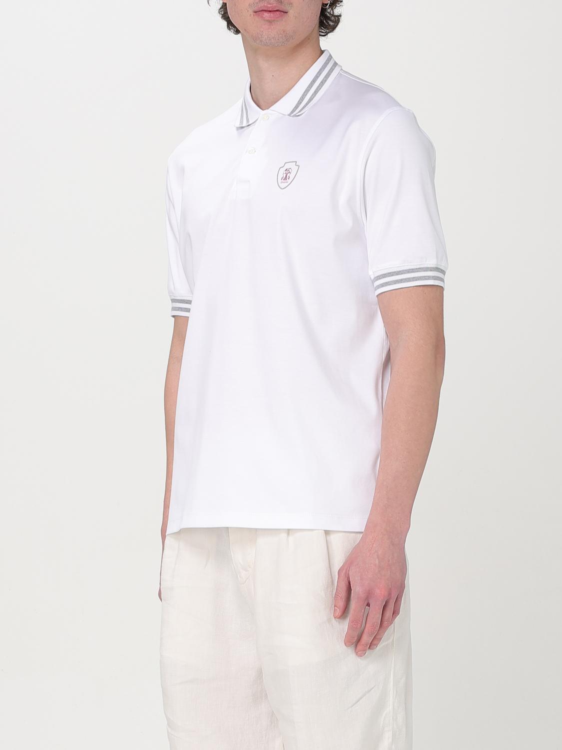 BRUNELLO CUCINELLI POLO SHIRT: Polo shirt men Brunello Cucinelli, White - Img 4