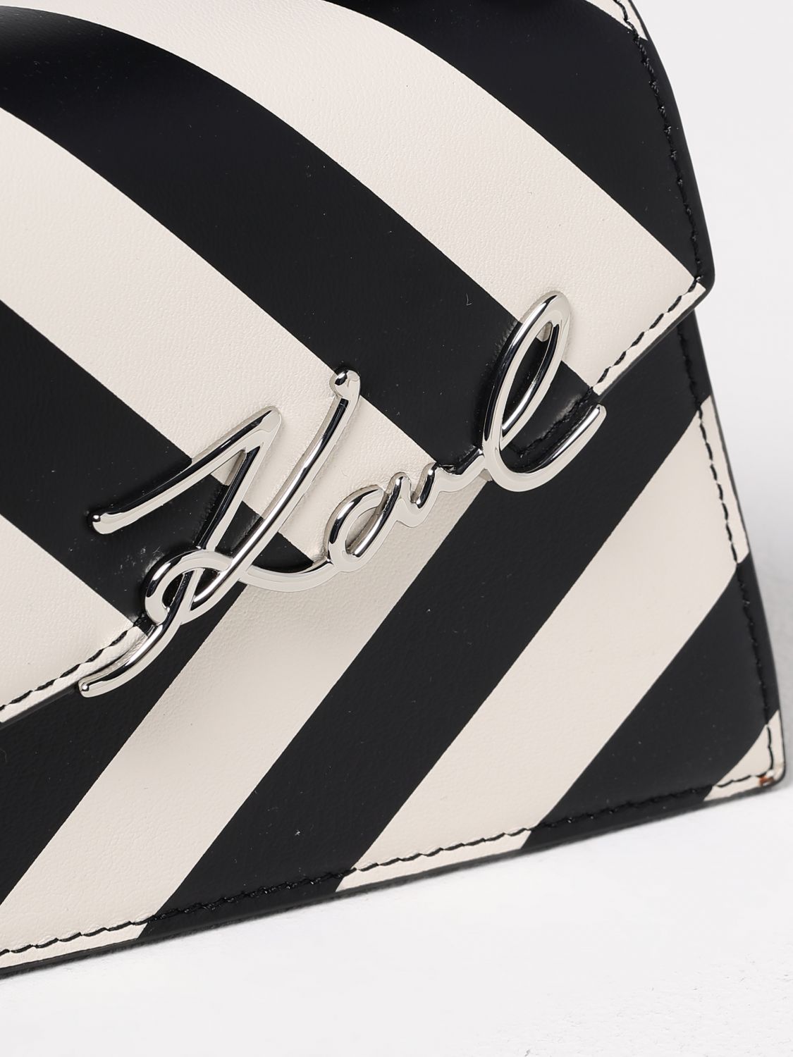 KARL LAGERFELD HANDBAG: Crossbody bags woman Karl Lagerfeld, White - Img 3