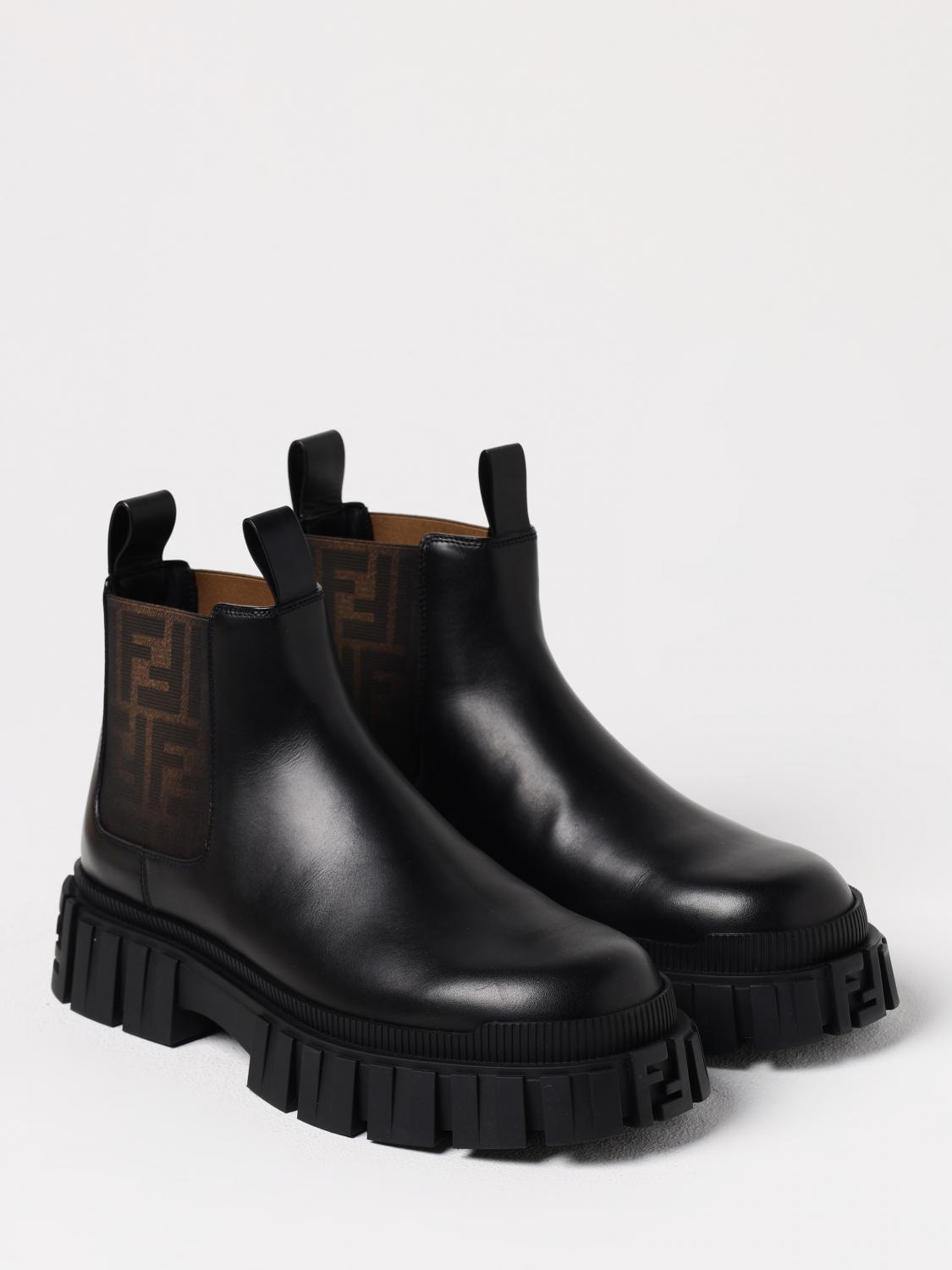 FENDI BOOTS: Boots men Fendi, Black - Img 2