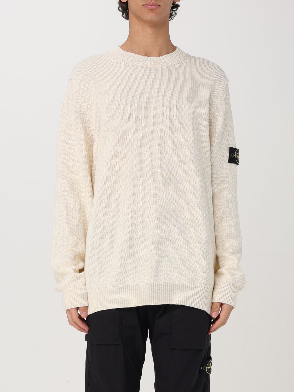 STONE ISLAND SUDADERA: Sudadera hombre Stone Island, Blanco - Img 1