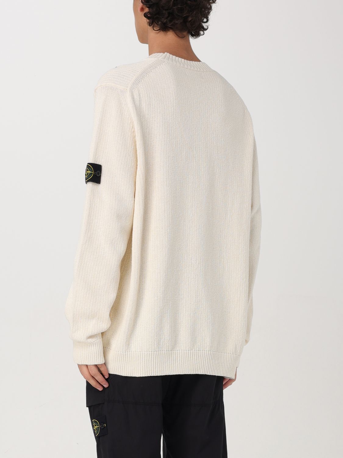 STONE ISLAND セーター: スウェットシャツ メンズ Stone Island, ホワイト - Img 3