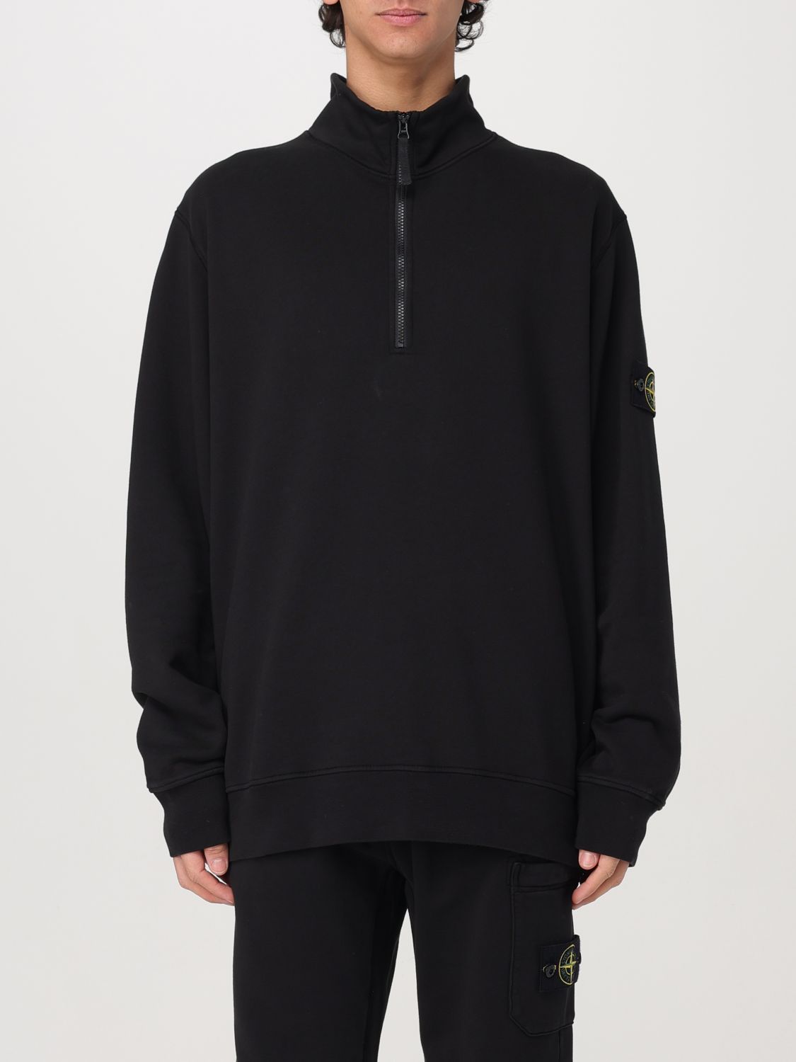 STONE ISLAND スウェットシャツ: スウェットシャツ メンズ Stone Island, ブラック - Img 1