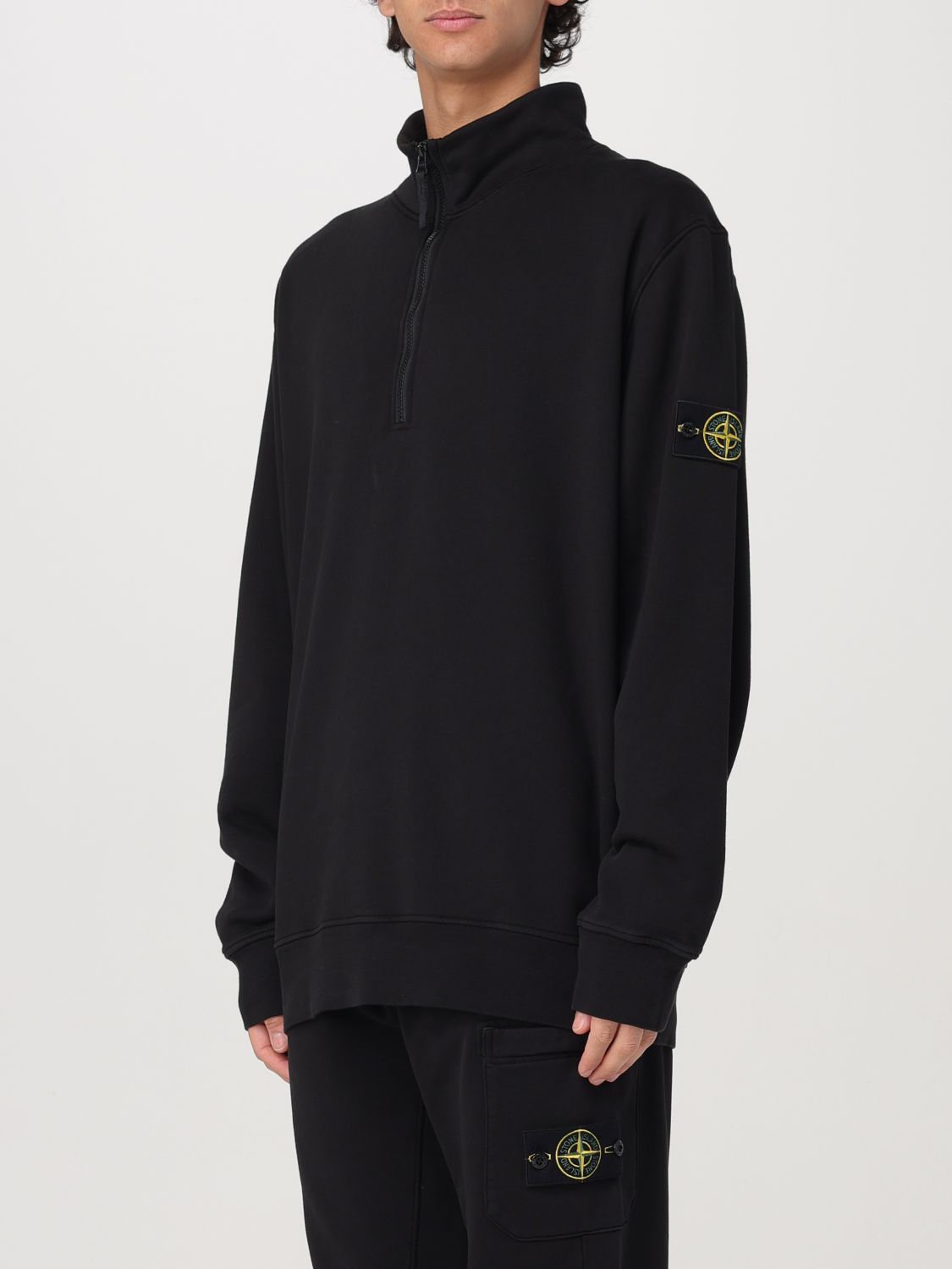 STONE ISLAND SUDADERA: Sudadera hombre Stone Island, Negro - Img 4