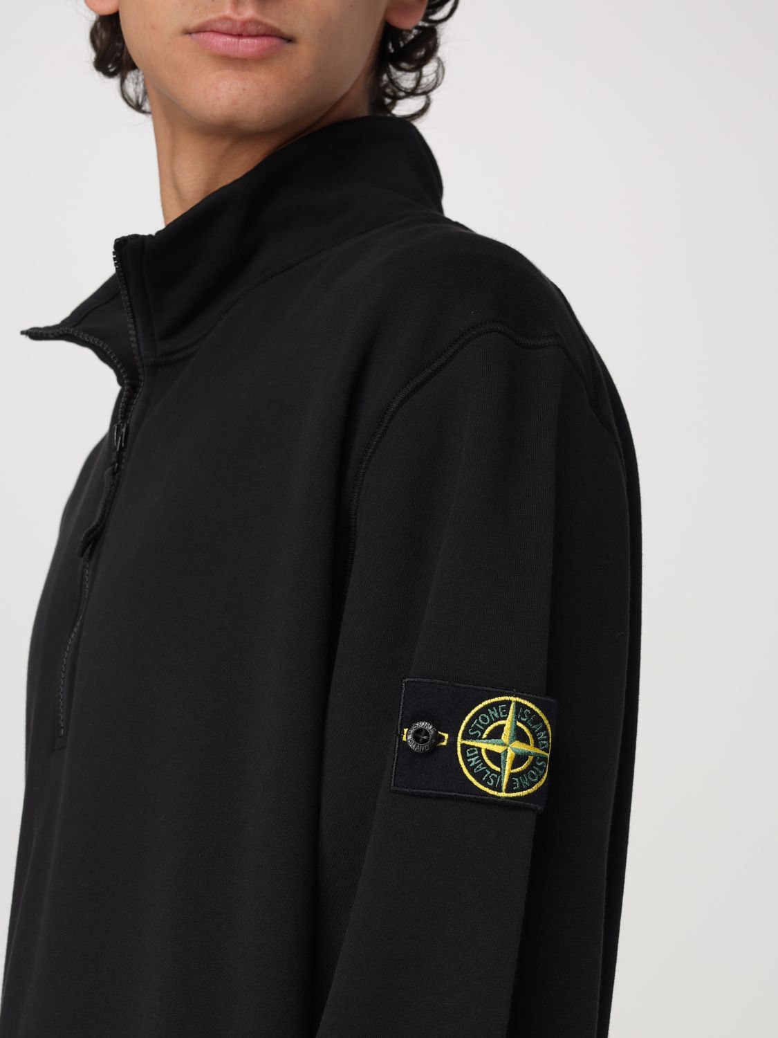 STONE ISLAND SUDADERA: Sudadera hombre Stone Island, Negro - Img 5