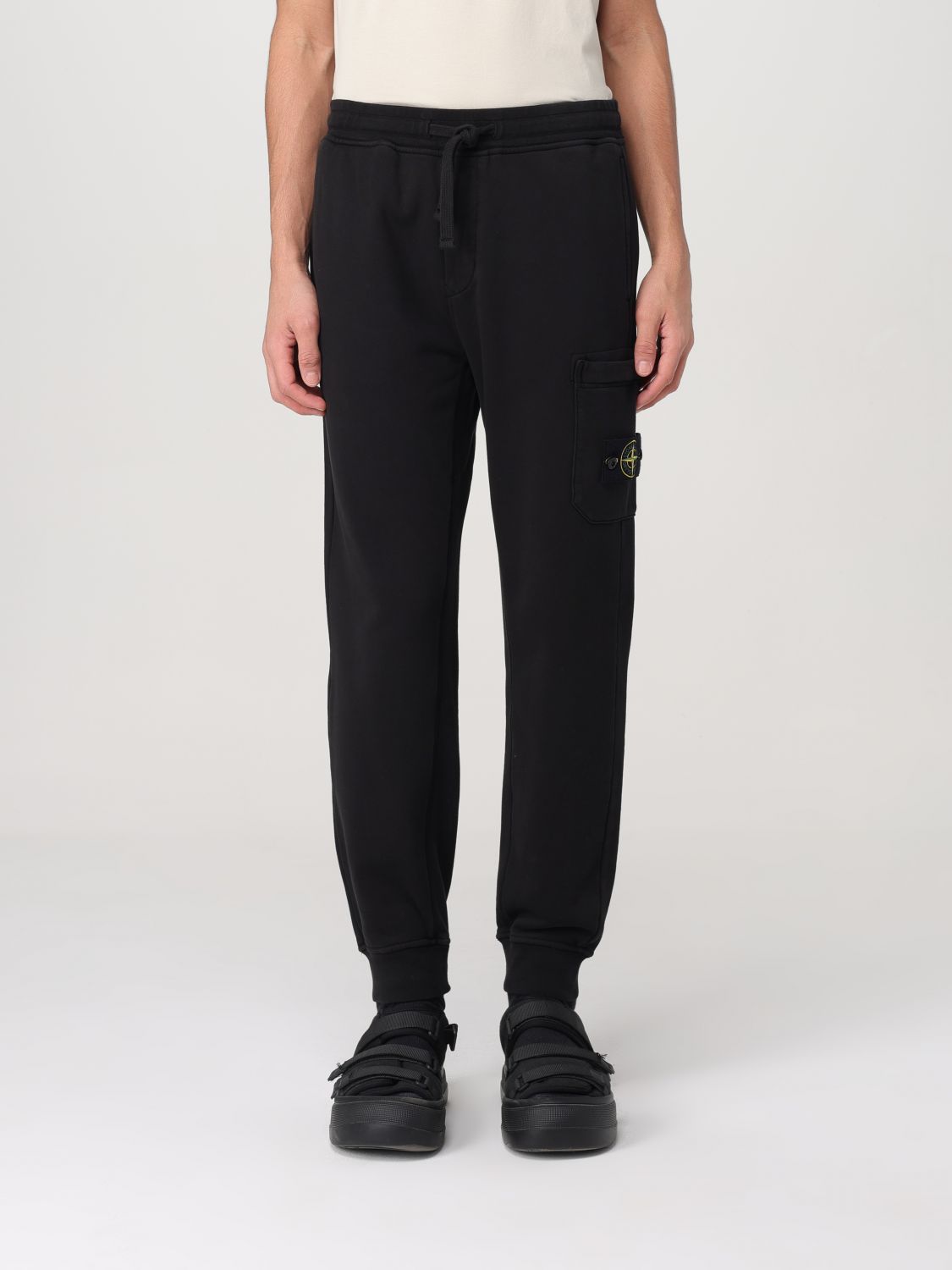 STONE ISLAND PANTALÓN: Pantalón hombre Stone Island, Negro - Img 1