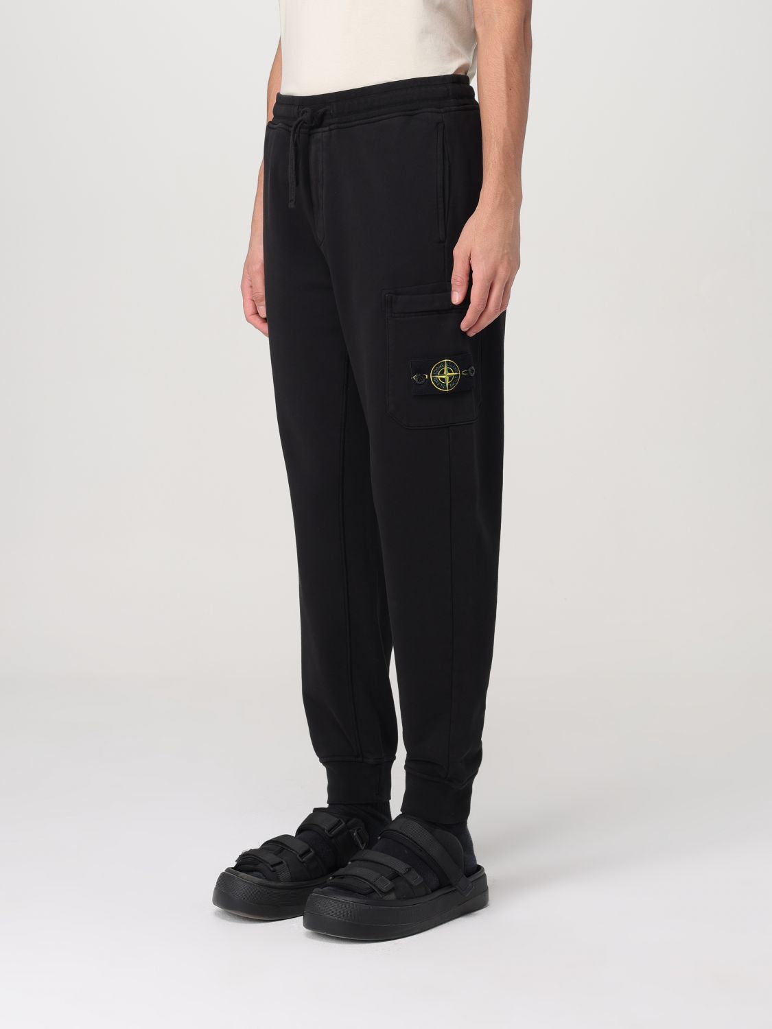 STONE ISLAND PANTALÓN: Pantalón hombre Stone Island, Negro - Img 4