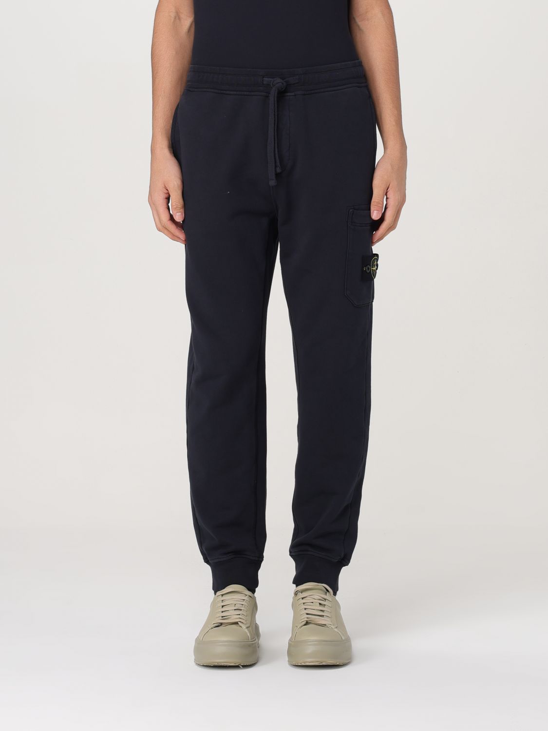 STONE ISLAND PANTALÓN: Pantalón hombre Stone Island, Azul Oscuro - Img 1