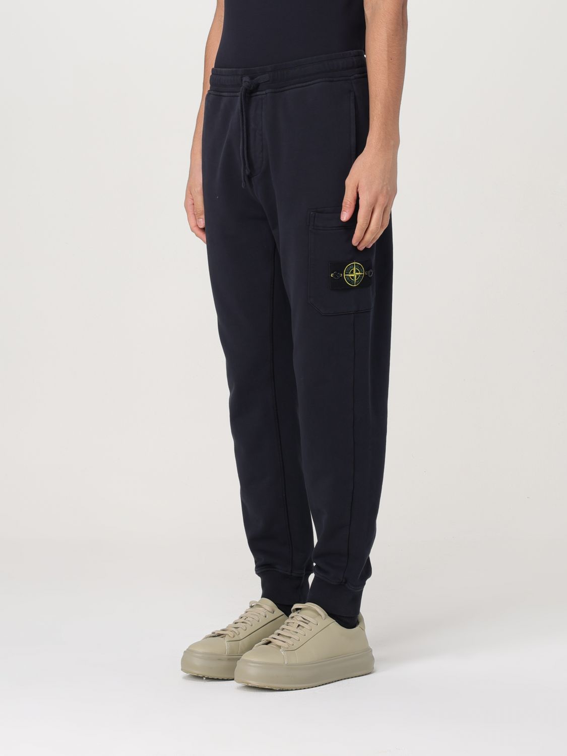 STONE ISLAND PANTALÓN: Pantalón hombre Stone Island, Azul Oscuro - Img 3