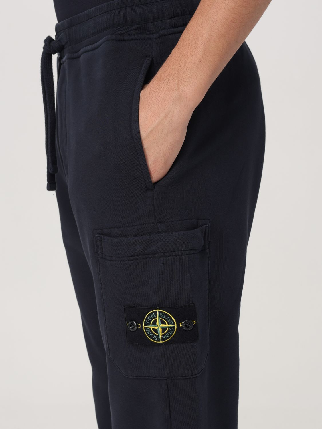 STONE ISLAND PANTALÓN: Pantalón hombre Stone Island, Azul Oscuro - Img 4