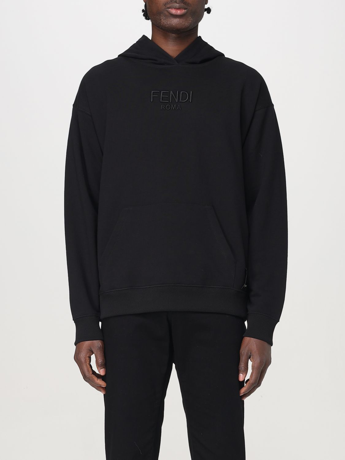 FENDI SUDADERA: Sudadera hombre Fendi, Negro - Img 1