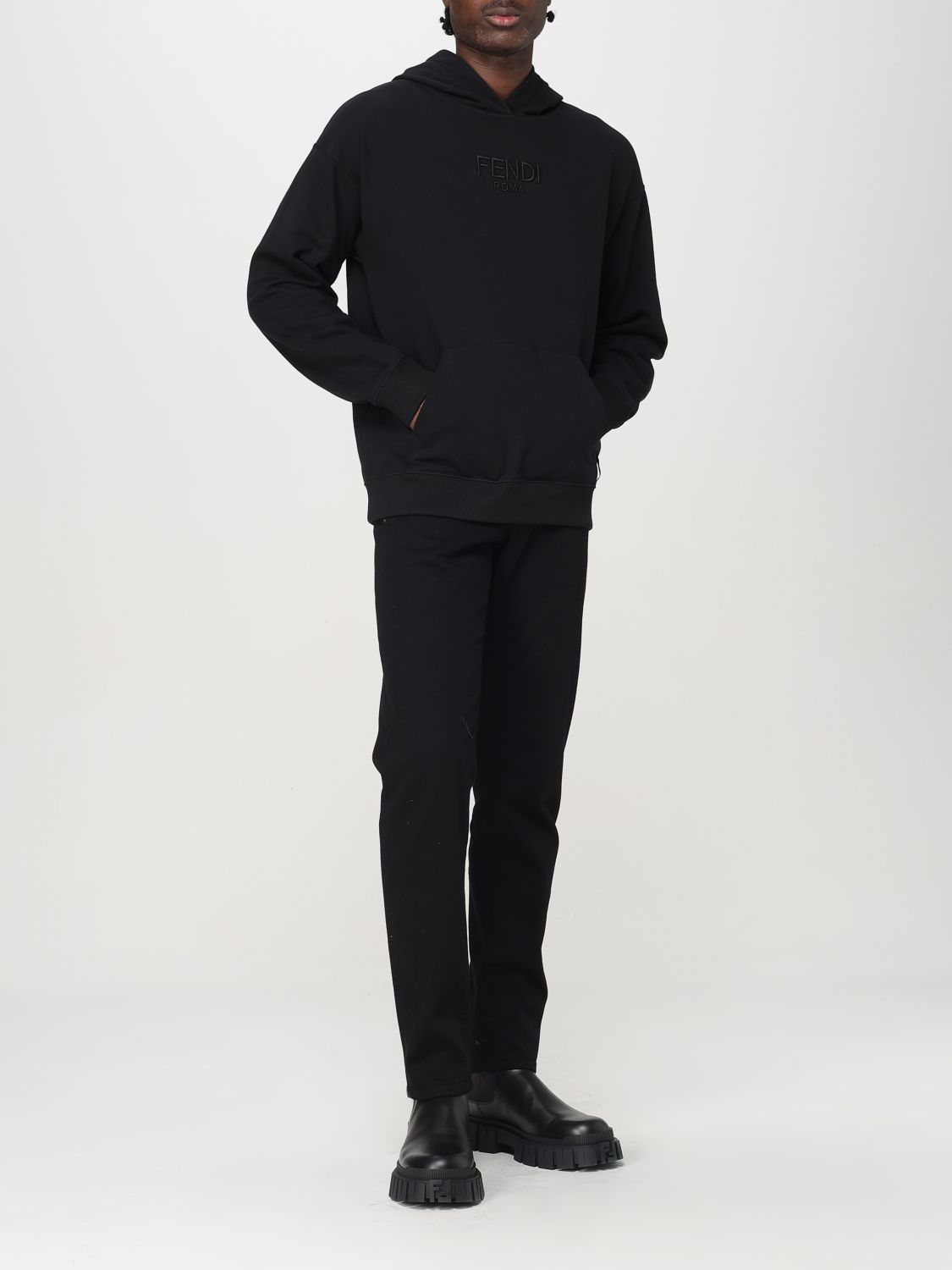 FENDI SWEATSHIRT: Sweatshirt men Fendi, Black - Img 2