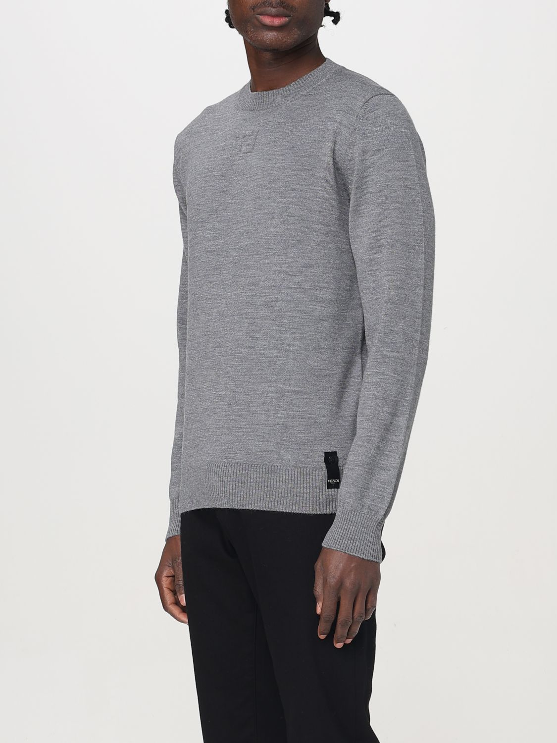 FENDI SWEATSHIRT: Sweatshirt men Fendi, Grey - Img 4