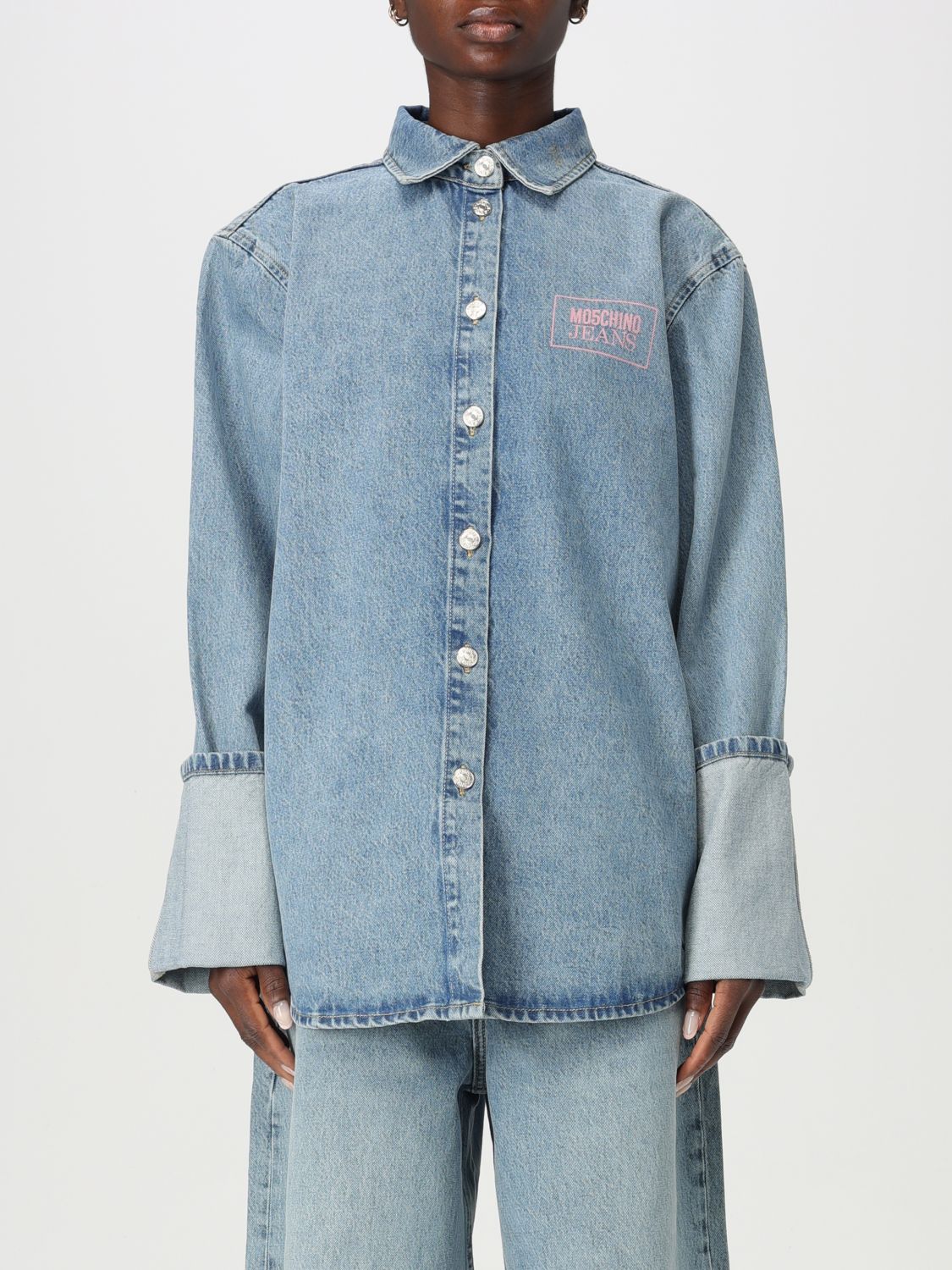 MOSCHINO JEANS CAMICIA: Camicia donna Moschino Jeans, Denim - Img 1